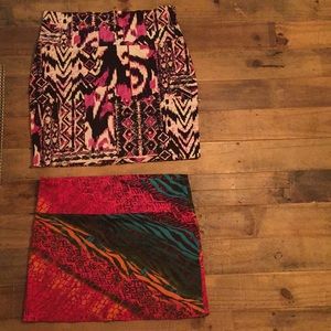 Mini skirts sold together